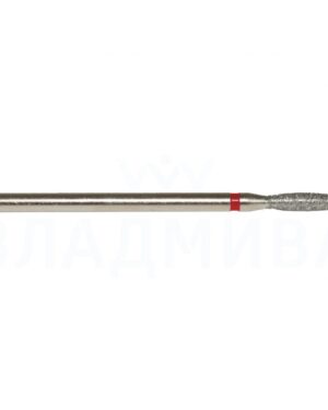 Frez diamentowy do skórek PŁOMYK ZAOKRĄGLONY  czerwony 0,23