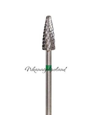 Frez karbidowy stożek zaokrąglony zielony 406001