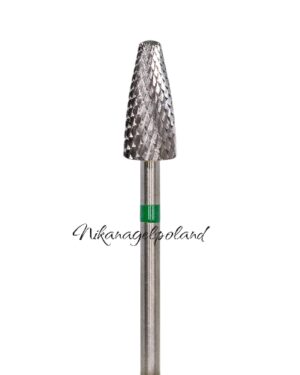 Frez karbidowy zaokrąglony stożek zielony 407001