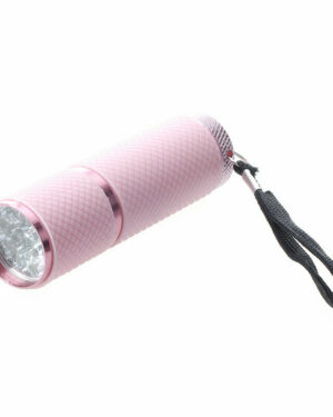 LAMPA UV MINI LATARKA LED RÓŻOWA