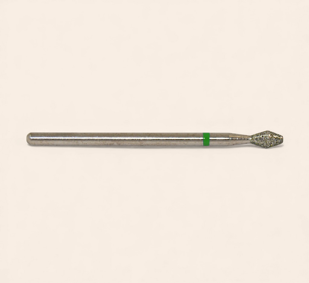 Frez diamentowy TRAPEZ podwójny zielony 0,33 Frez diamentowy do skórek TRAPEZ podwójny zielony 0,33