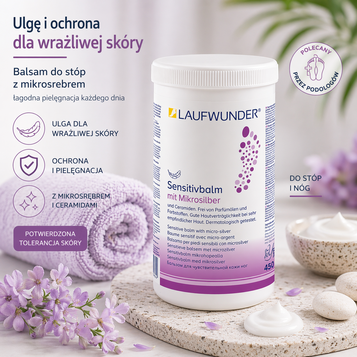 Laufwunder Balsam Sensitive z mikrosrebrem 450 ml Laufwunder Balsam Sensitive z mikrosrebrem 450 ml