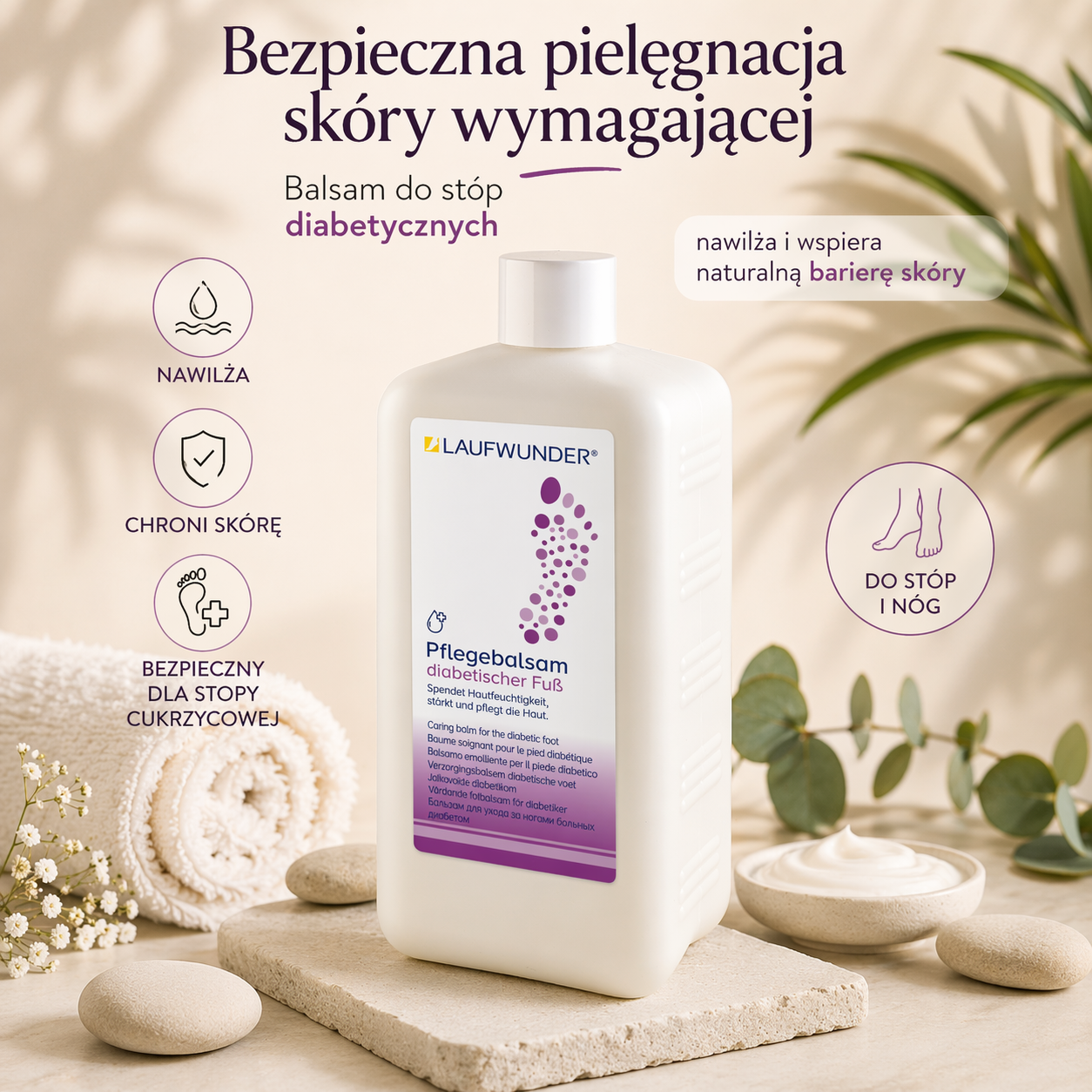 Pflegebalsam Krem dla stopy cukrzycowej 500 ml