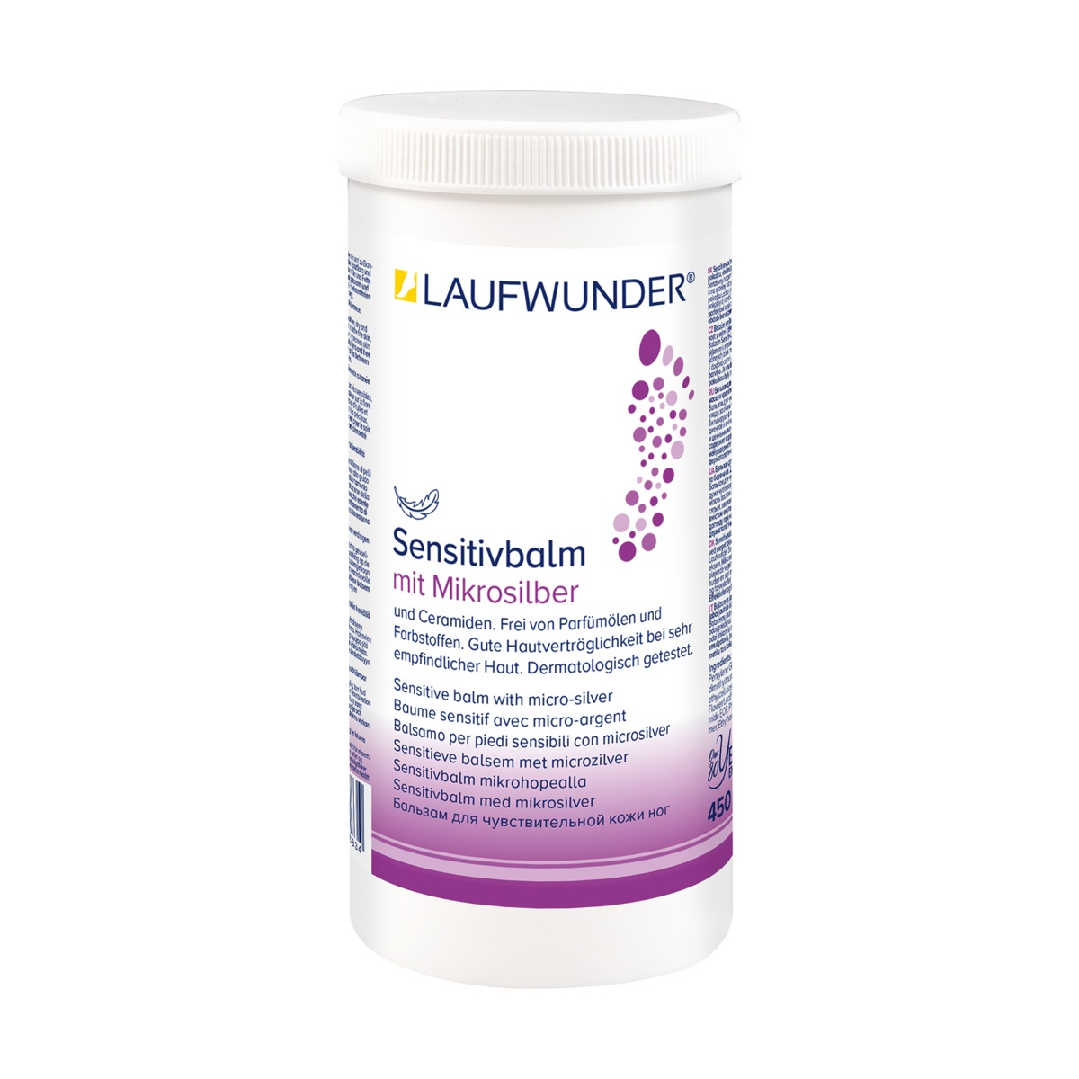 Laufwunder Balsam Sensitive z mikrosrebrem 450 ml Laufwunder Balsam Sensitive z mikrosrebrem 450 ml - obrazek 2