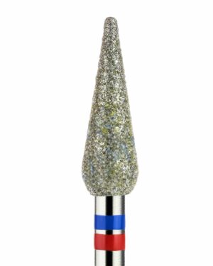 Frez diamentowy kropla Duall niebiesko-czerwona 0,40