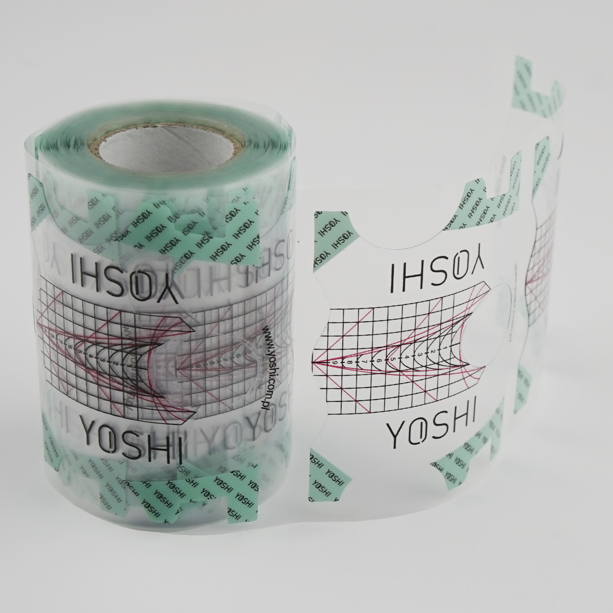 Szablon do przedłużania paznokci TRANSPARENTNY 100 szt. Szablon do przedłużania paznokci TRANSPARENTNY 100 szt.