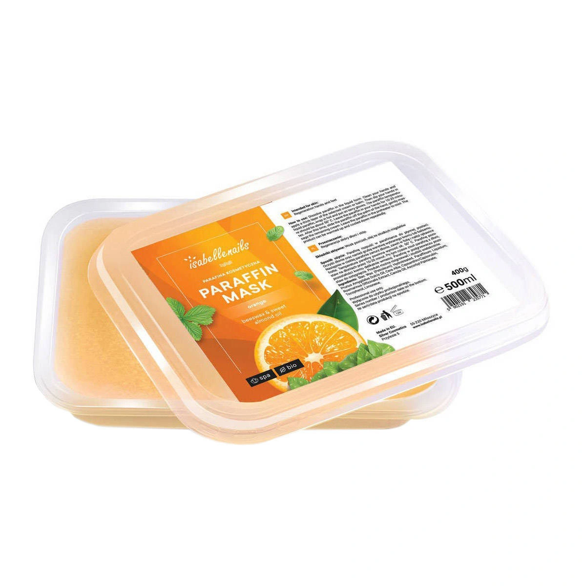 Parafina kosmetyczna Isabellenails POMARAŃCZA (500 ml) – Cytrusowa energia i głęboka regeneracja Parafina kosmetyczna Isabellenails POMARAŃCZA (500 ml) – Cytrusowa energia i głęboka regeneracja - obrazek 3