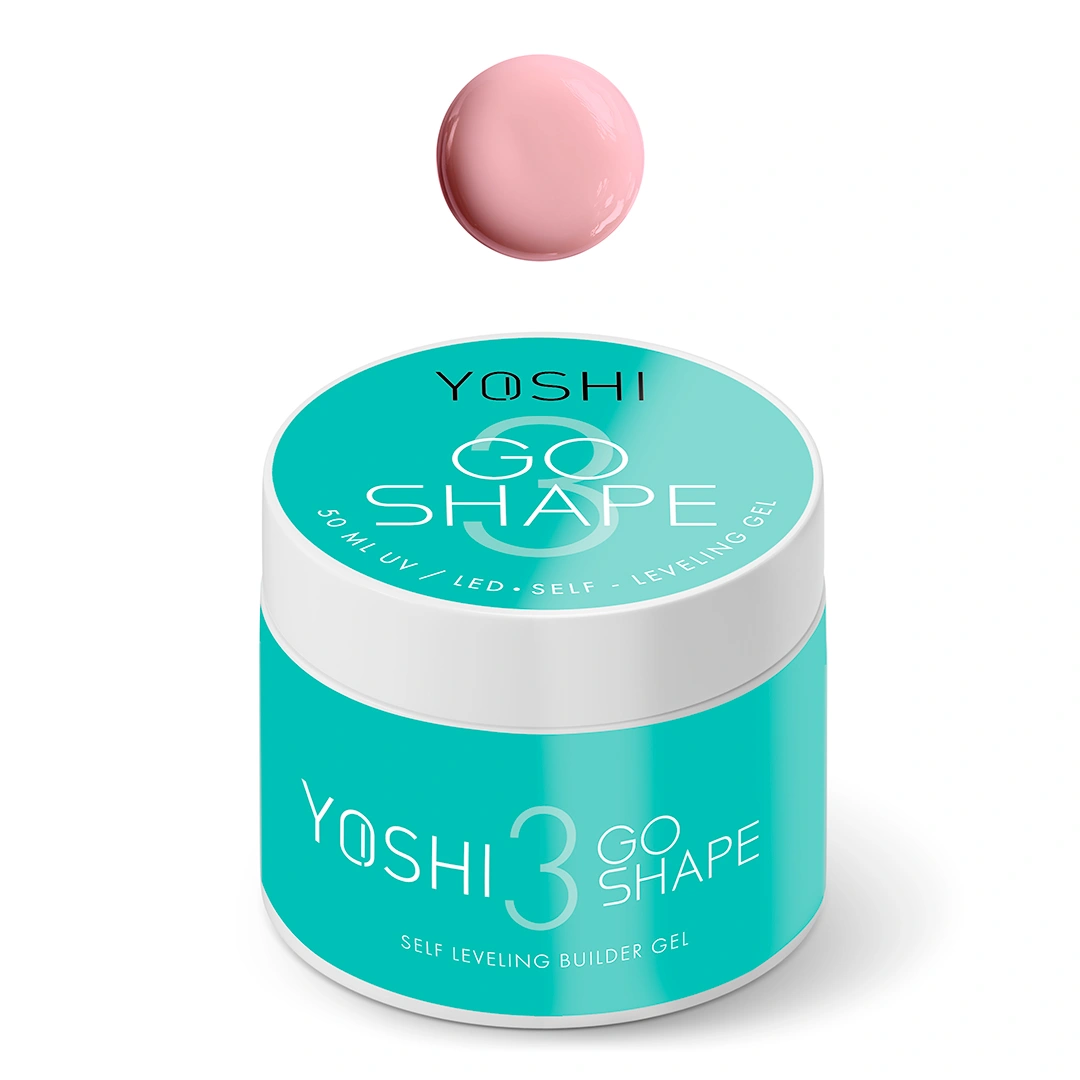 Żel Samopoziomujący GO SHAPE UV LED GEL No3 50ml YOSHI YOSHI GO SHAPE UV LED GEL No3 samopoziomujący żel budujący 50 ml