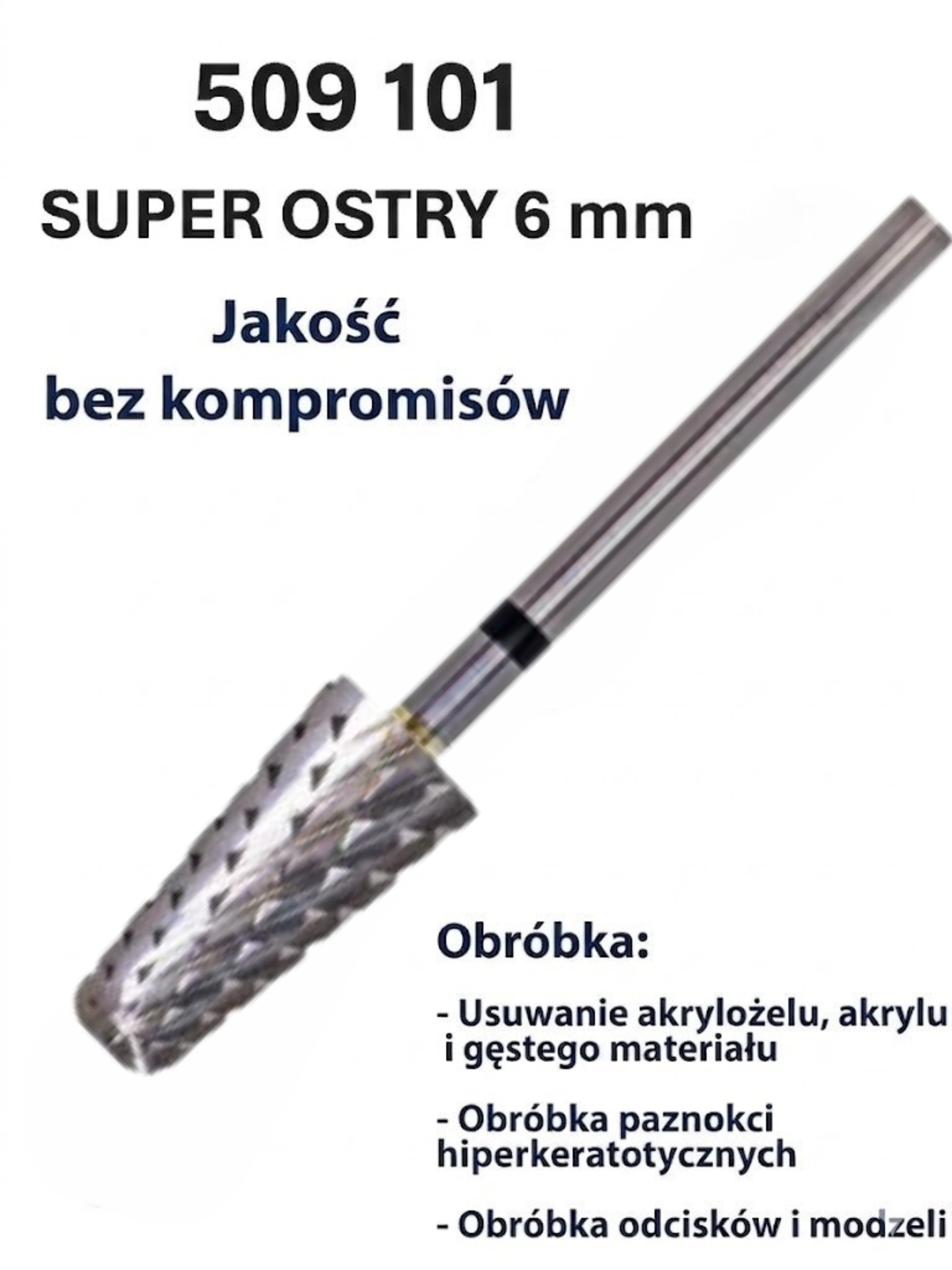 Frez karbidowy 509101 czarny bardzo ostry Frez karbidowy 509101