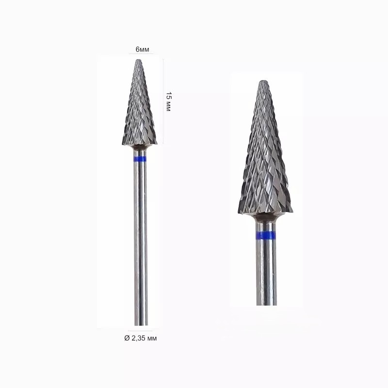 Frez karbidowy choinka niebieski stożek Frez karbidowy choinkaniebieski stożek