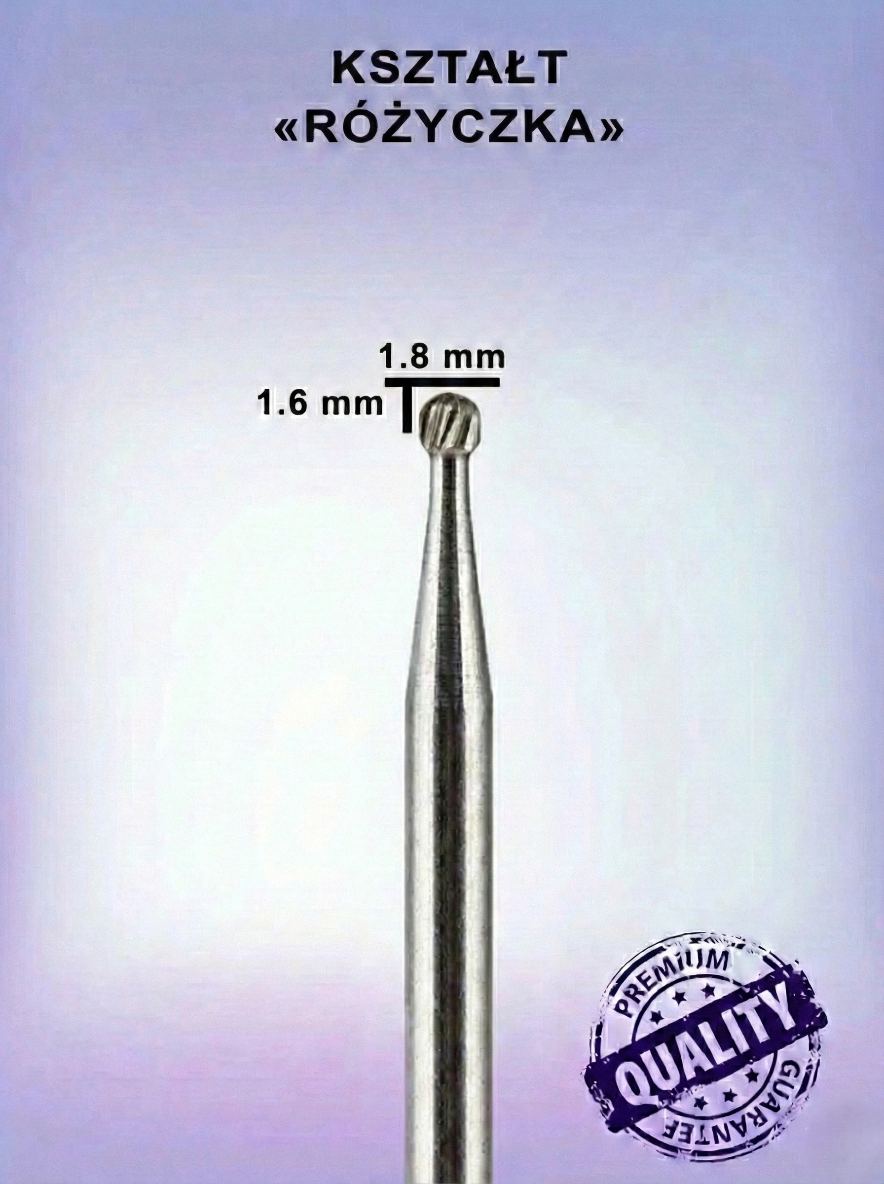 Frez Różyczka Karbidowa 018 – Precyzyjny Frez do Punktowej Pracy w Podologii Frez różyczka karbidowa 018 (1,8 mm)